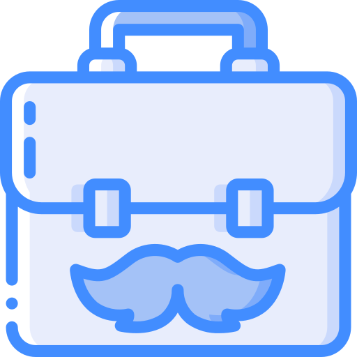 Briefcase Basic Miscellany Blue icon