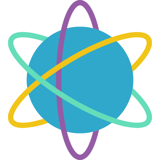 atom Basic Miscellany Flat ikona