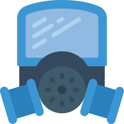 gasmasker Basic Miscellany Flat icoon
