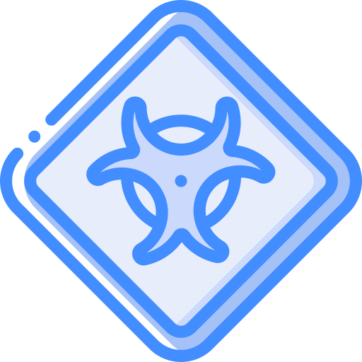 biohazard teken Basic Miscellany Blue icoon