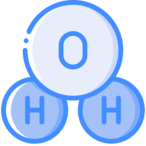 moléculas Basic Miscellany Blue Ícone