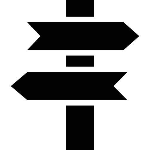 Directional signs  icon