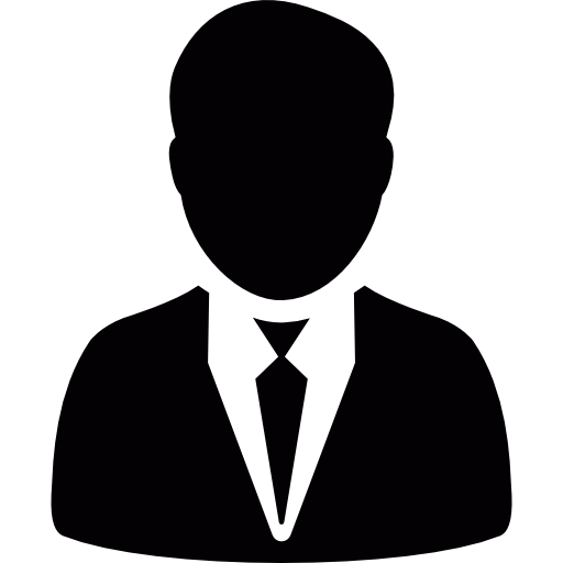 hombre de traje y corbata  icono