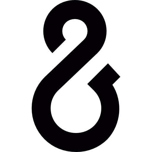 símbolo ampersand  icono