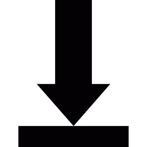 flecha de descarga  icono