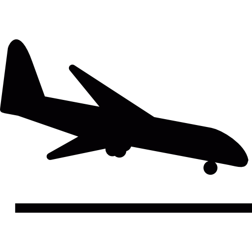 vliegtuig landing  icoon