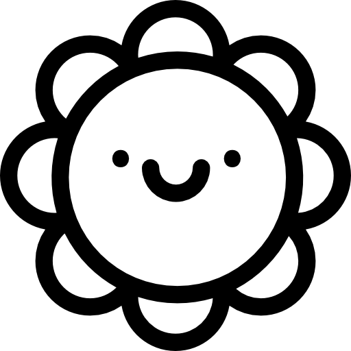 Flower smile  icon