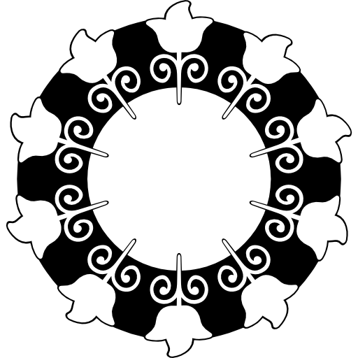 bloem van cirkelvormig ontwerp  icoon