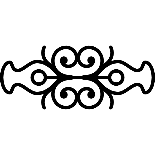 dubbele symmetrie in bloemdessin  icoon