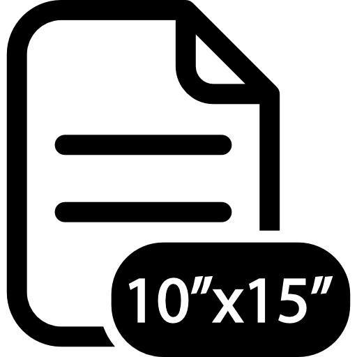 プリントサイズ 10 x 15 インチ  icon