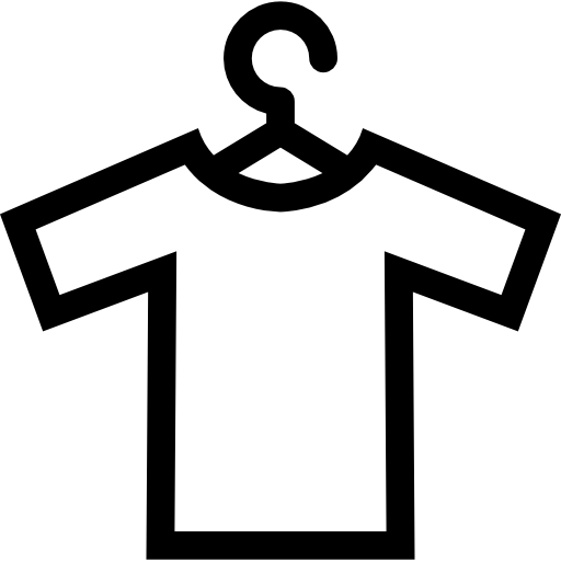 camiseta pendurada  Ícone