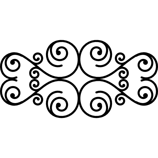 bloemdessin van spiralen  icoon