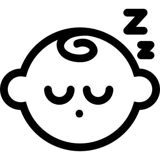 slapende baby  icoon