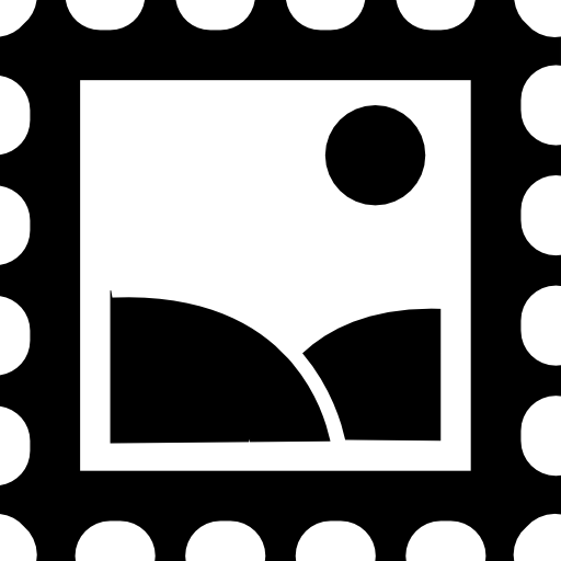variante de sello con vista a la naturaleza  icono