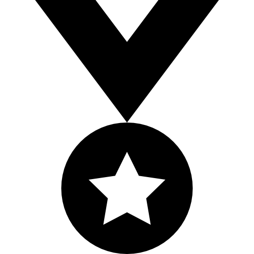 variante medaglia con stella  icona