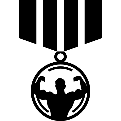 medaglia sportiva  icona