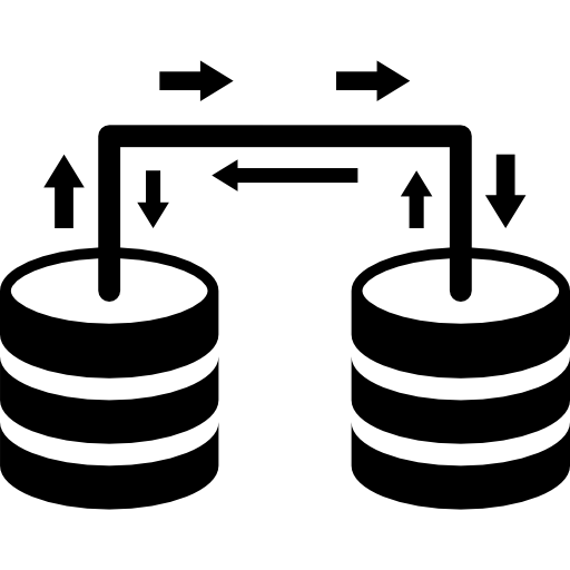 bases de datos conectadas  icono