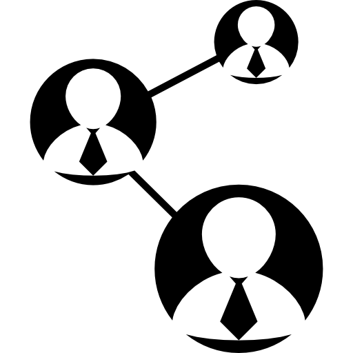 verbinding van zakenlieden  icoon