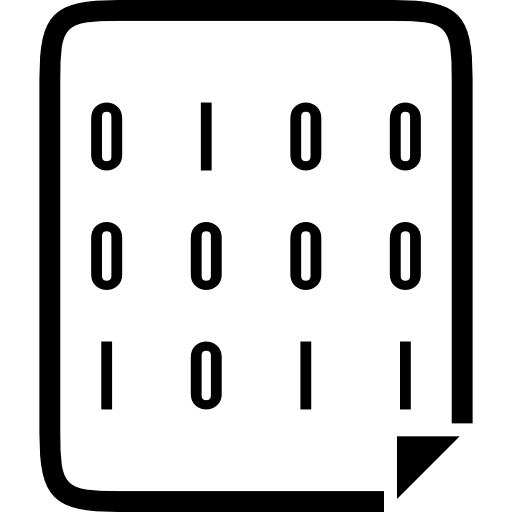 Binary code  icon