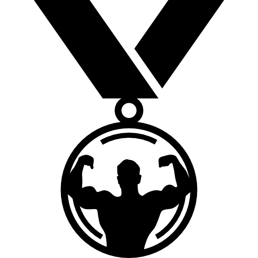 médaille sportive masculine  Icône