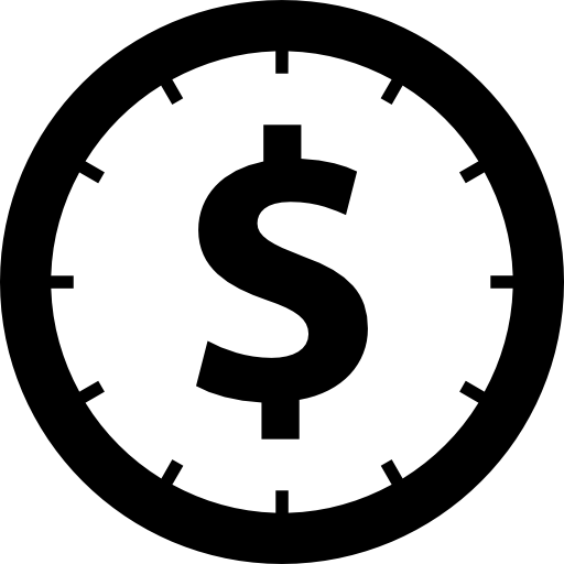 moeda de dólar  Ícone