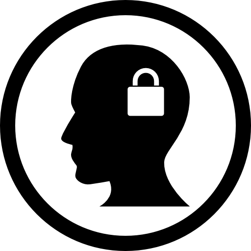 symbol interfejsu bezpieczeństwa danych osobowych  ikona