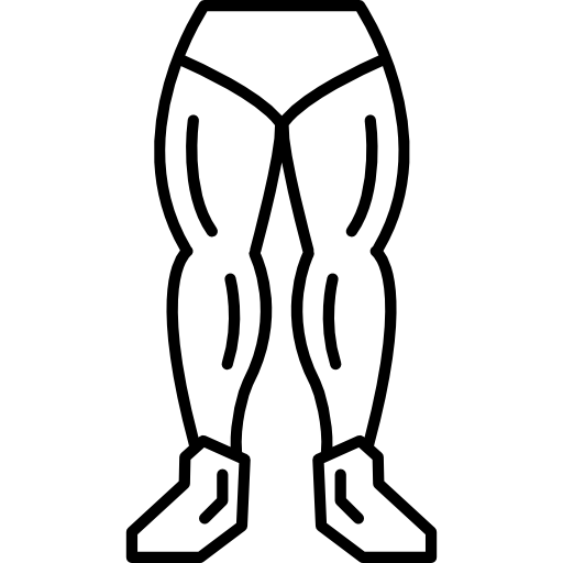coppia di gambe maschili  icona