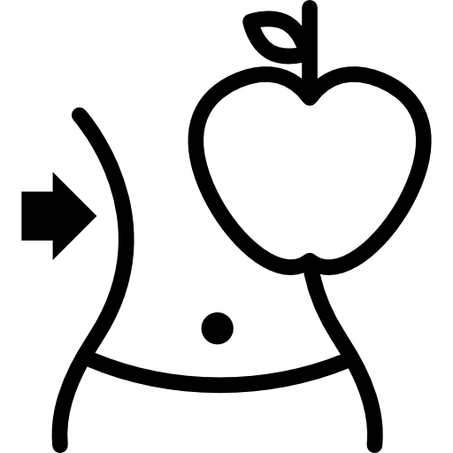 corps sexy au régime avec pomme  Icône