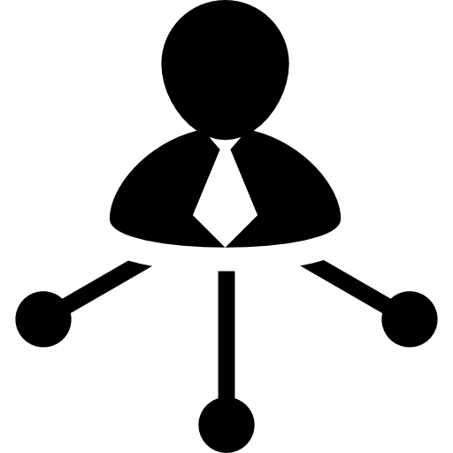 Businessman links  icon