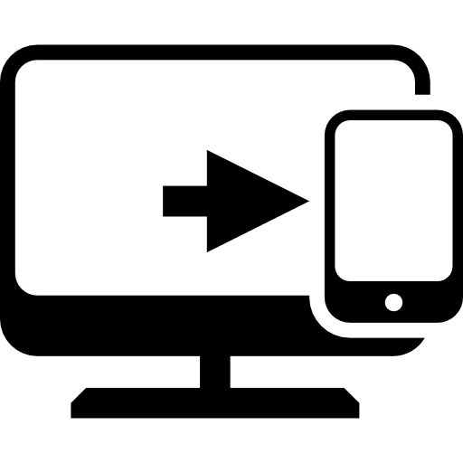 Transfer from computer to phone  icon