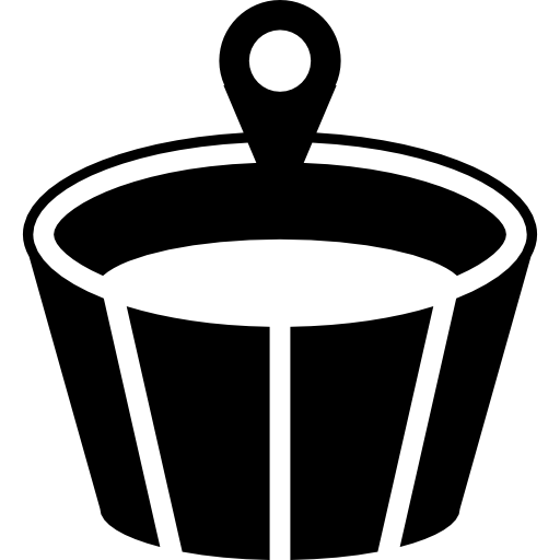Спа деревянная чаша с водой  иконка