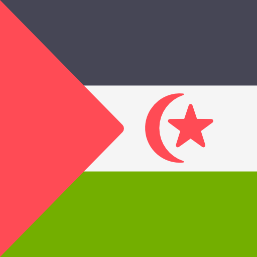 sahrawi arabische democratische republiek Flags Square icoon