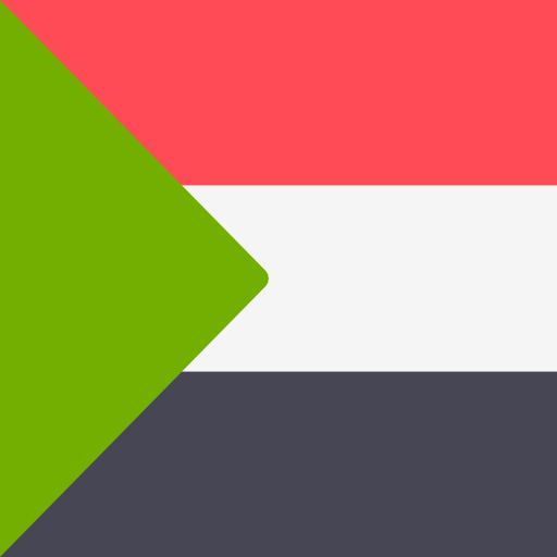 Sudan Flags Square icon
