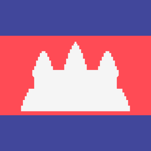 Cambodia Flags Square icon