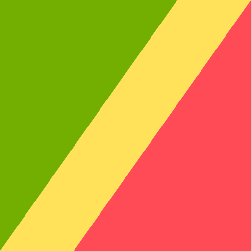 コンゴ共和国 Flags Square icon