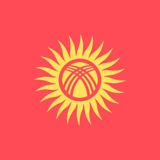 kirgizië Flags Square icoon