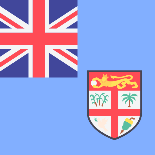 fidji Flags Square Icône