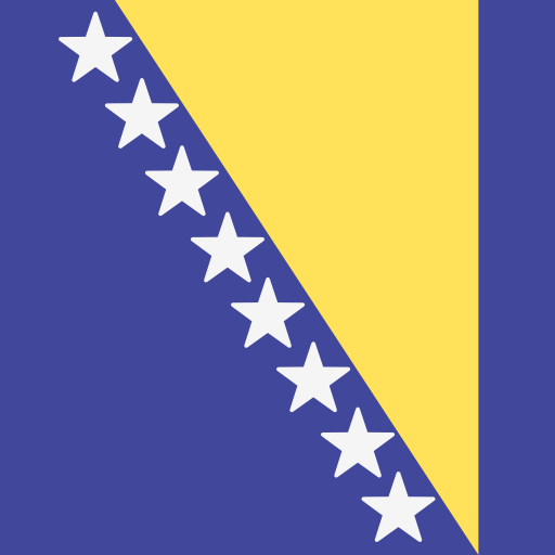 bosnia y herzegovina Flags Square icono