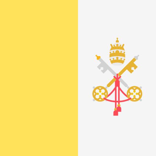 Vatican city Flags Square icon