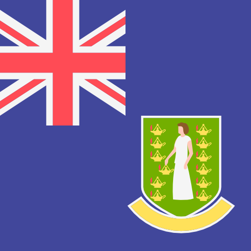 brytyjskie wyspy dziewicze Flags Square ikona