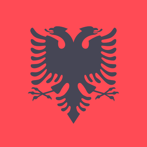 albania Flags Square ikona