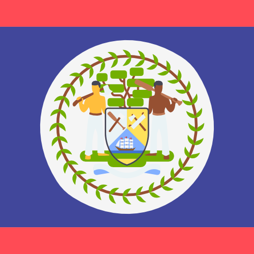 belize Flags Square Icône