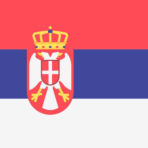 serbie Flags Square Icône