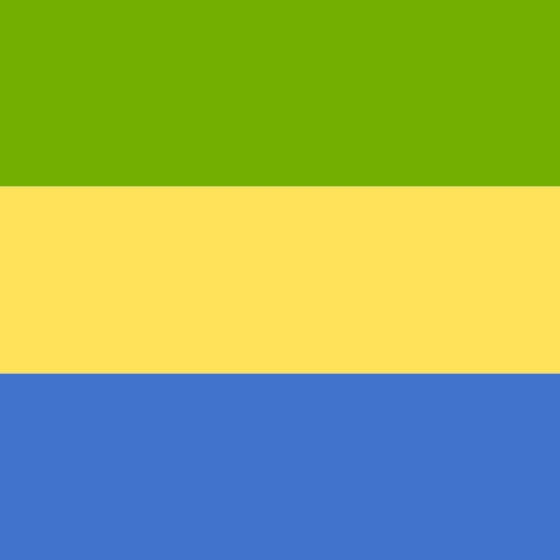 Gabon Flags Square icon