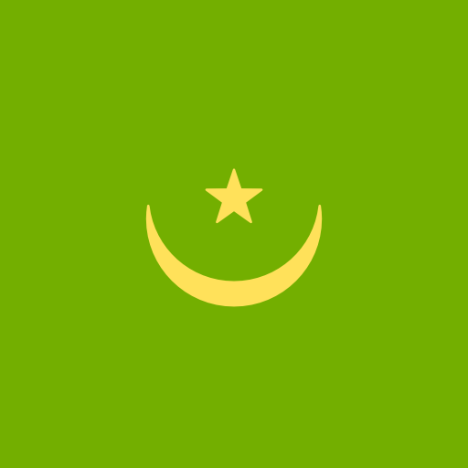 mauritania Flags Square icona