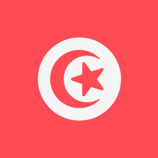 tunisia Flags Square icona