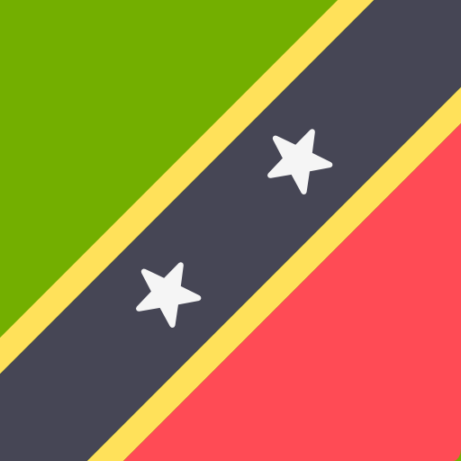 saint kitts y nevis Flags Square icono