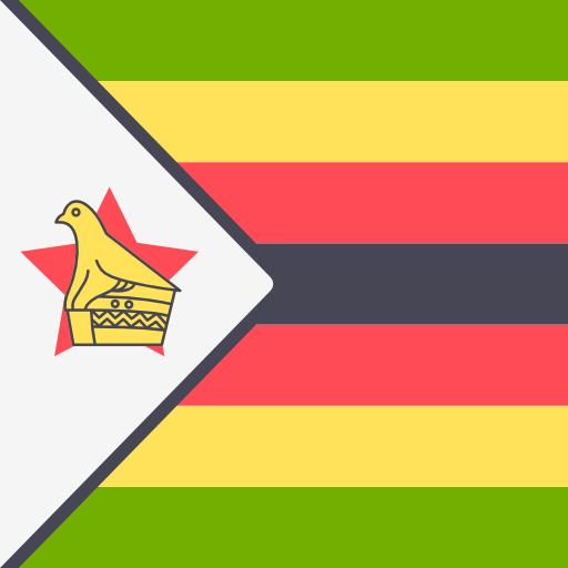 zimbabwe Flags Square icoon