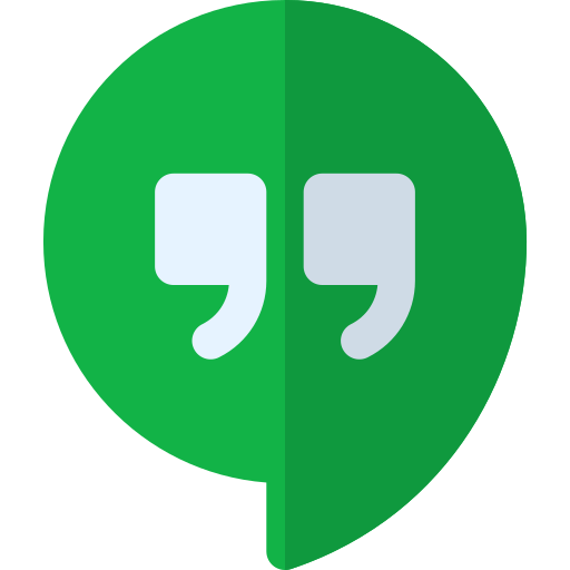hangouts Basic Rounded Flat Ícone