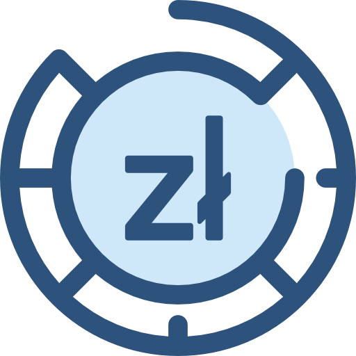zloty Monochrome Blue icoon